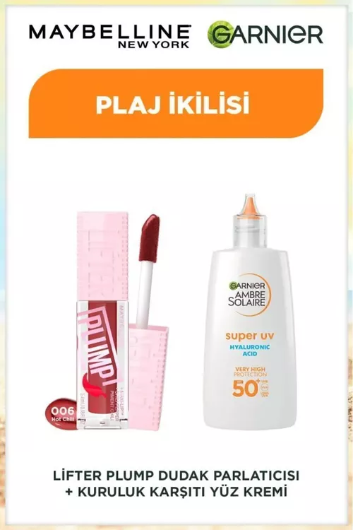 Lifter Plump Dodak Parlatıcısı Ambre Solaire Kuruluk Karşıtı Yüz Güneş Kremi - 27556756
