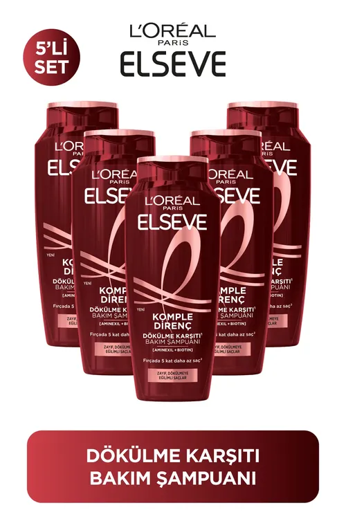 Saç düşmesine garşy Elseve şampuny 300 ml 5 sany - 27556663