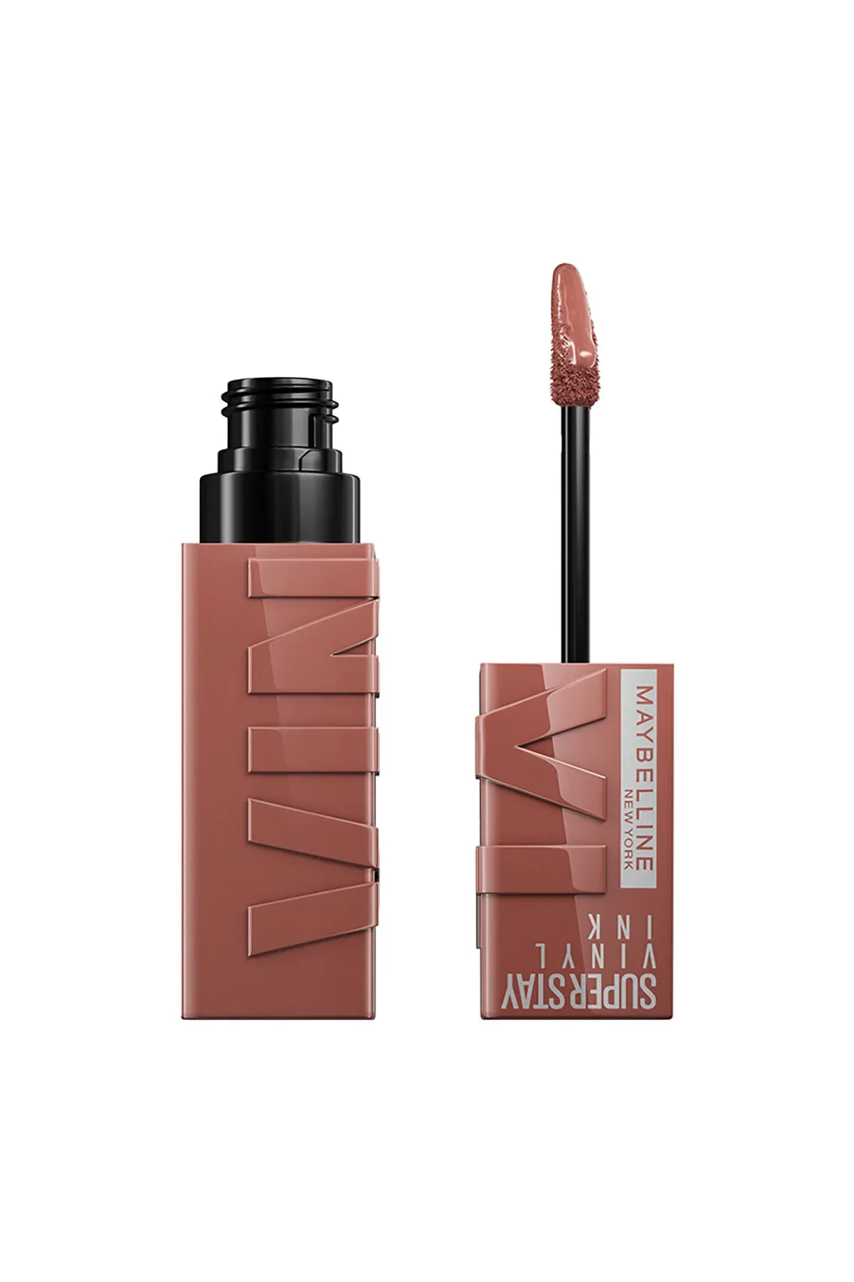 Стойкий глянцевый жидкий помада-тинт Super Stay Vinyl Ink Nudes, оттенок Punchy - 35950382 — surat 6/6
