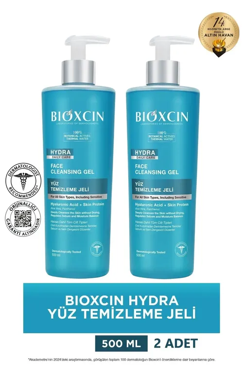 Gury we duýgur deriler üçin Hydra ýüz ýuwujy geli 2x500 ml - Gialuron kislotasy, Aloe Wera, Pantenol - 35882989