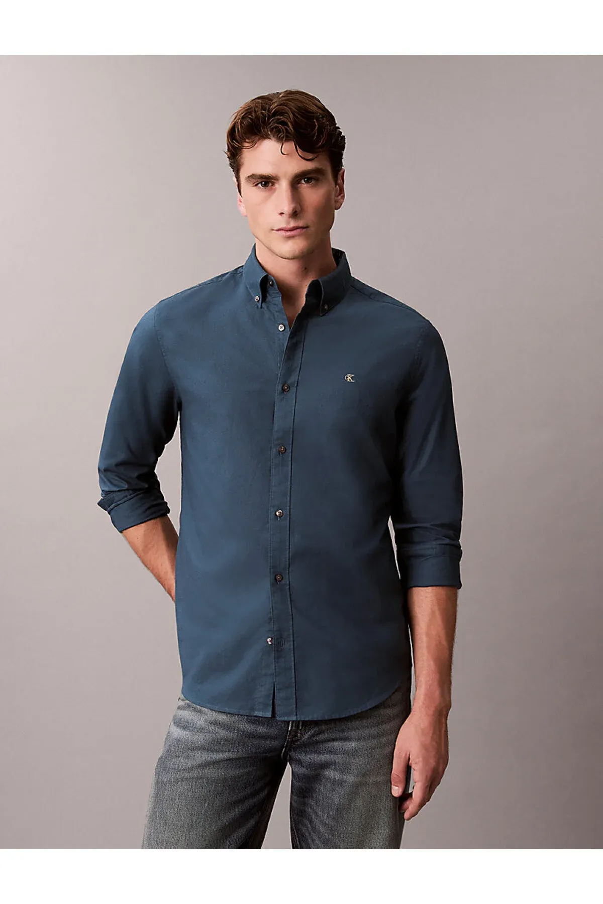 Erkek LS Solid Oxford Classic köýnek - 35947791 — surat 1/6