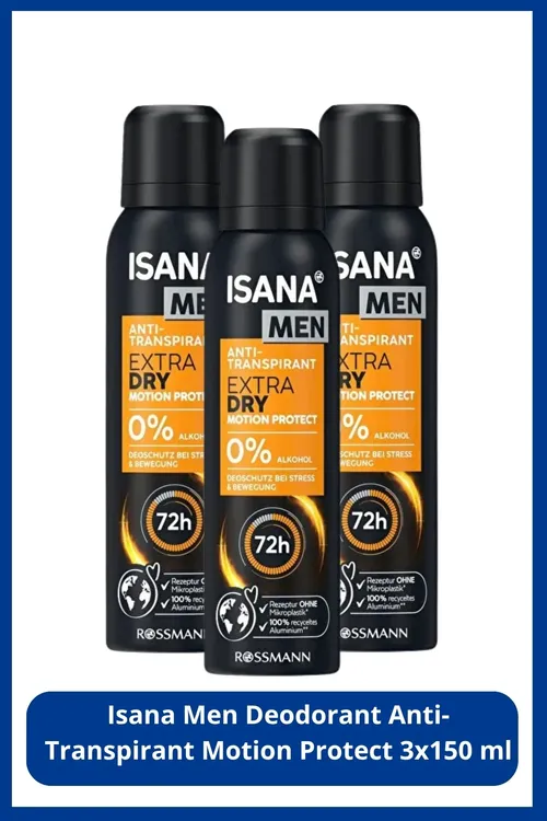 Dezodorant Anti-Transpirant Motion Protect 3x150 ml - 35953475