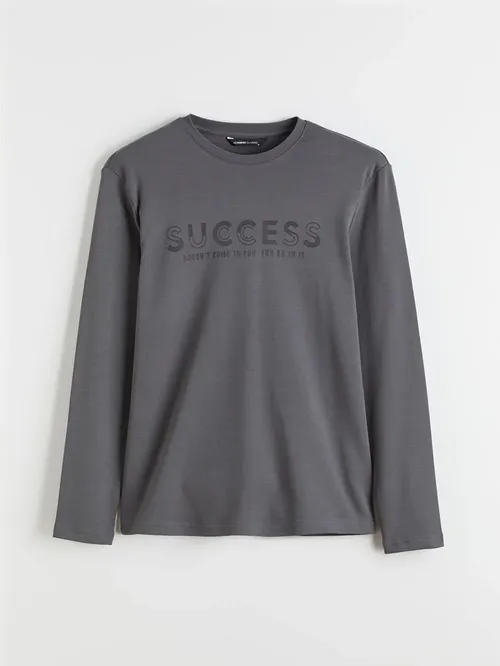 Tegelek Ýaka Şekilli Erkek Sweatshirt - 29555637