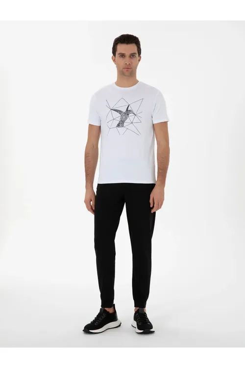Gara reňkli, paçasy rezinli Regular Fit standart sport jalbary 50300995-VR046 - 36695700