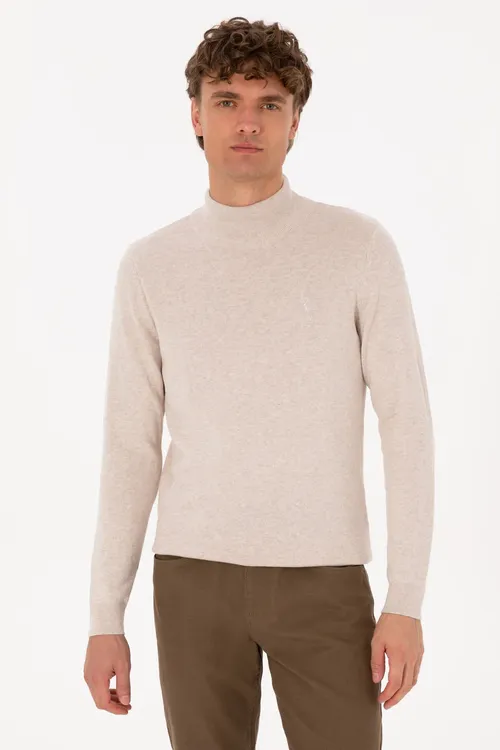 Erkek Slim Fit Ýarym Wodolazka Ýaka Daş Basic Jempir 50307783- Vr225 - 36682121