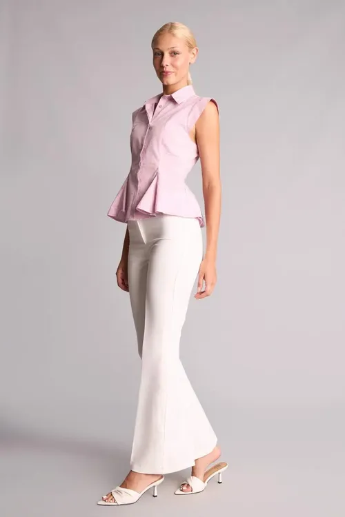 Beik belli aşagy giň açyk balak Flare Fit I1774AX26HS - 36685034