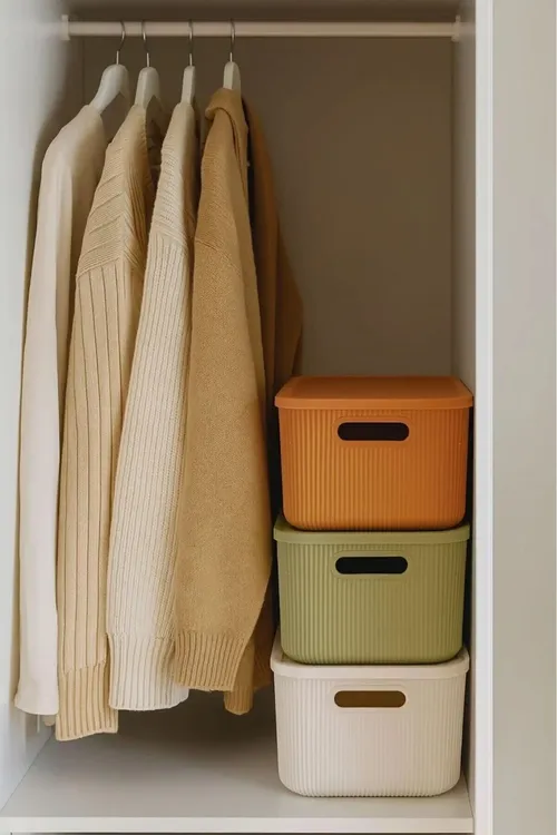 2 sany Colors ýaşyl 13 lt şkaf içi tertipleýji hobi oýunjak gutusy gapakly saklaýyş gutusy - 33496604 — surat 3/5