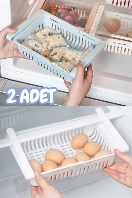 Bunker 2 sany sazlap bolýan holodilnik we şkaf içi tertipleýji sebedi, çekmeje tekje tertipleýjisi - 33265543