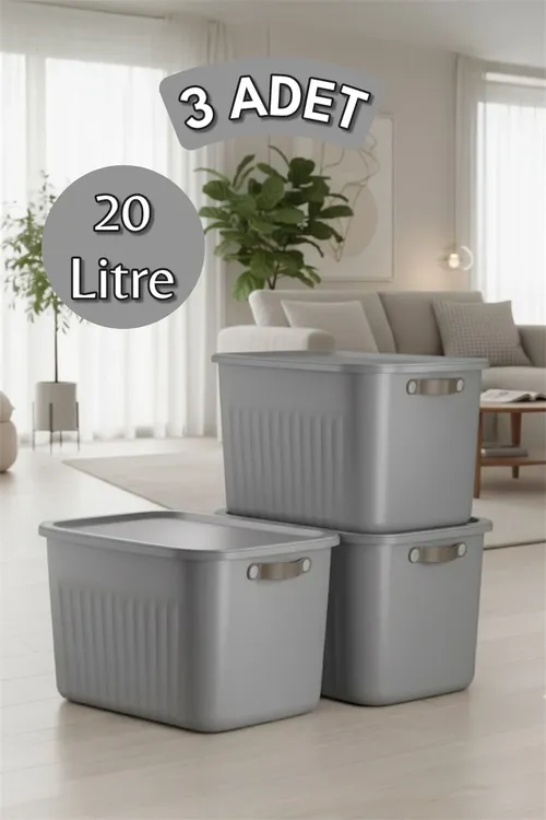 3 sany çal 20 l Boxsis toplumy mega ölçegli köp maksatly gapakly guty, şkaf tertipleýjisi - hobi gutusy - 33488539