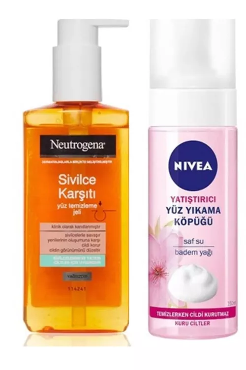 Düwürtiklere garşy gel 200 ml we Nivea parahatlandyryjy köpürjik 150 ml - 19365069