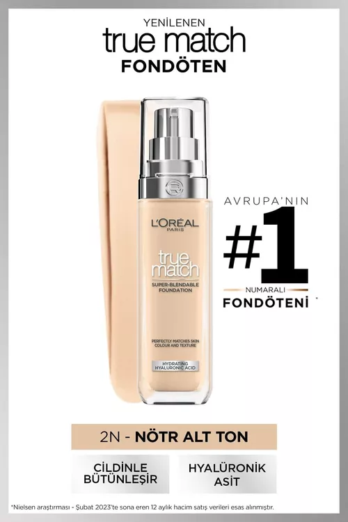 True Match 2N Vanilla ide gidişli tonal krem - 6098160