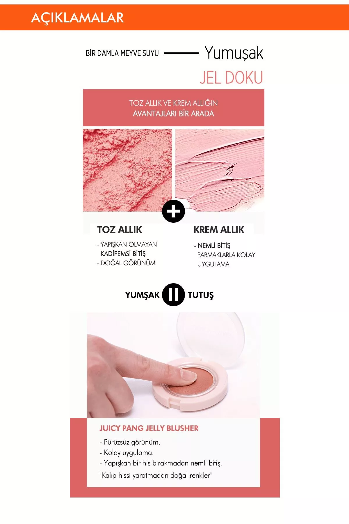 APIEU Juicy-Pang Jelly Blusher gel ýaňak boýagy (BE01) - 21782416 — surat 4/5