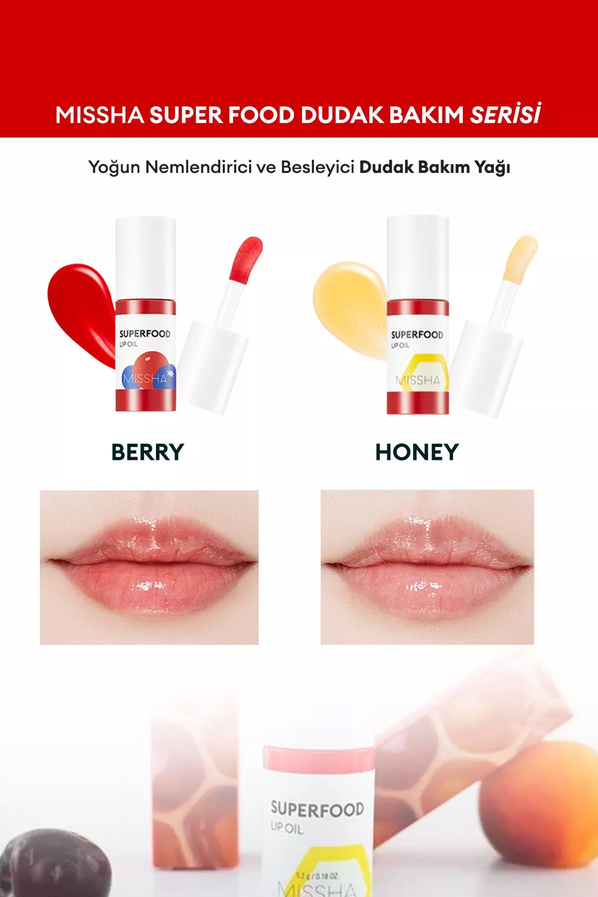Iýmitlendiriji miweli dodak ýagy Super Food Lip Oil Berry - 25879546 — surat 4/4