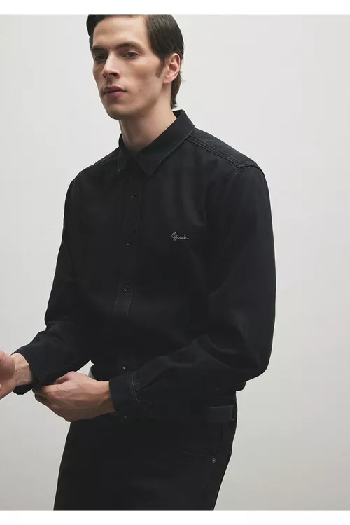 Roy Lux Black Nights jins köýnegi, goýy çal, Slim Fit - 15306712