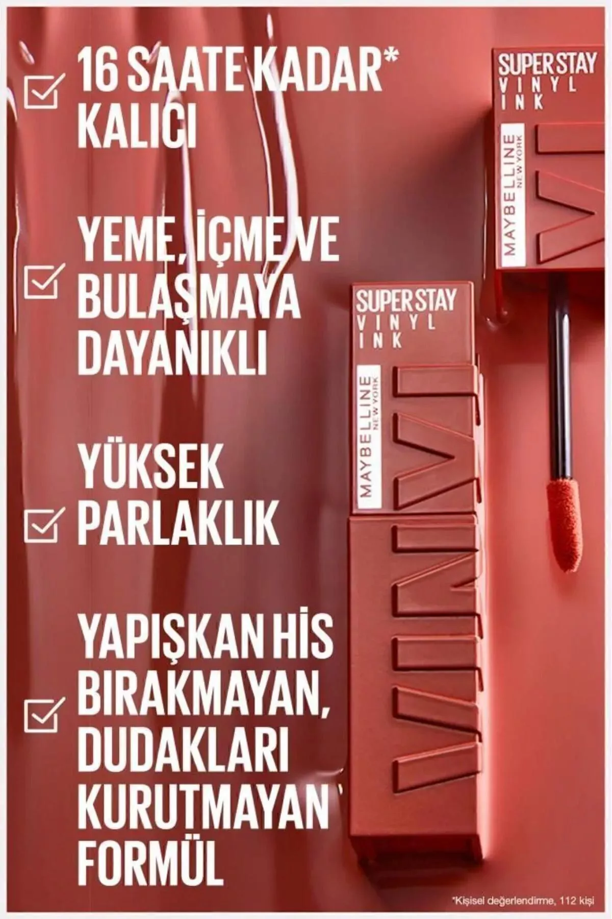Super Stay Vinyl Ink 95 Captivated durnukly ýalpyldawuk dodak boýagy - 16501060 — surat 6/8