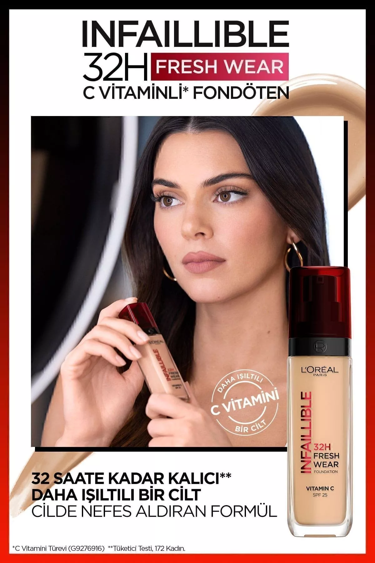 Infaillible 24H Fresh Wear durnukly ton kremi, 30 ml - 6069737 — surat 2/5