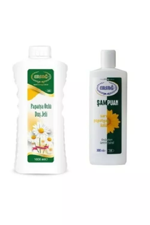 1000 ml duş geli we 300 ml romaşkaly şampun - 10976599