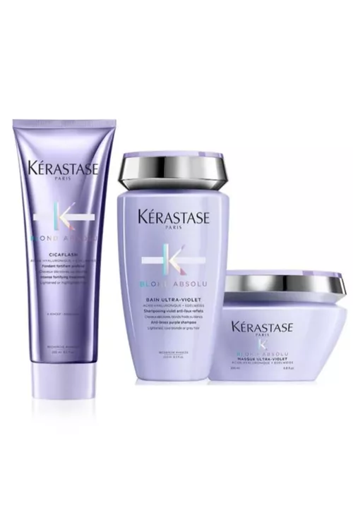 Blond Absolu Bain Ultra-Violet şampuny 250 ml + Cicaflash 250 ml + maska 200 ml - 9250109