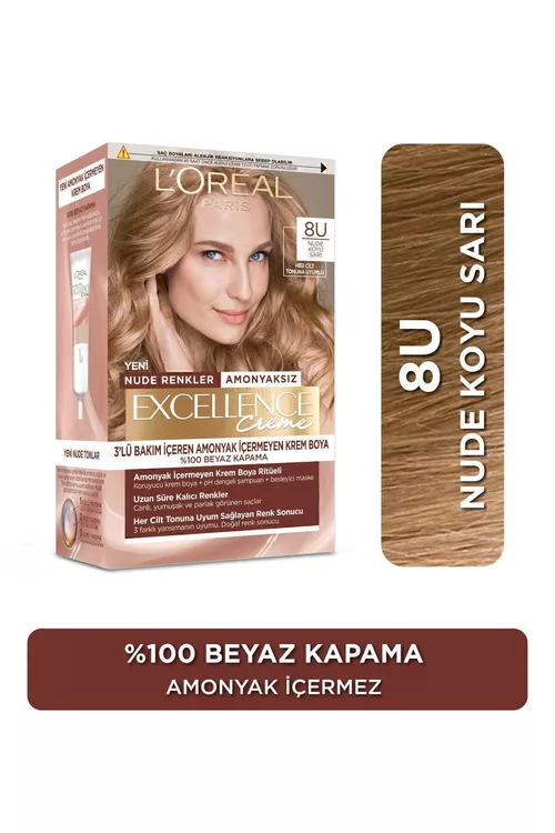 Excellence Creme Nude 8U boýagy, nýud açyk-sarymtyl - 11939982