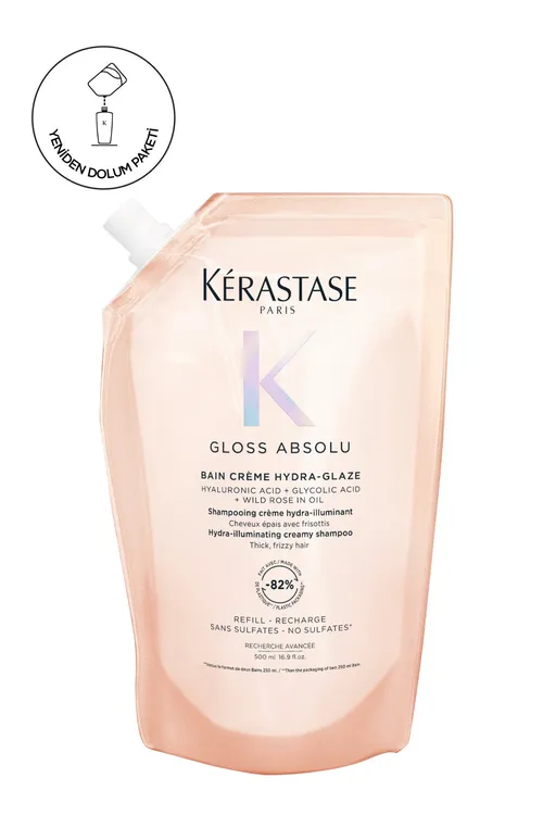 Gloss Absolu elektriklenmäge meýilli saçlar üçin ýalpyldawuklyk beriji şampun 500ml - 35965647