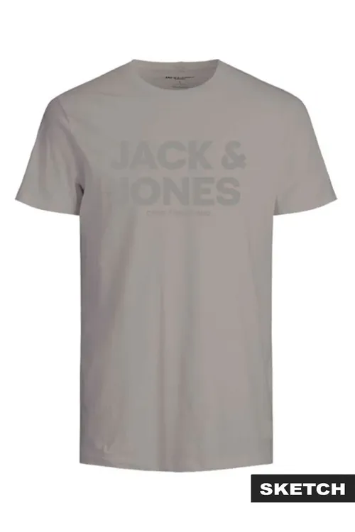 Jack Jones Jcogrow Tee Ss Crew Neck Frss26 erkekler üçin sarymtyl-goňur t-shirt 12295043-06 - 35965830