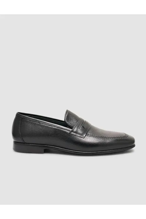 100% hakyky deriden gara erkek klassyk loafer - 33661580