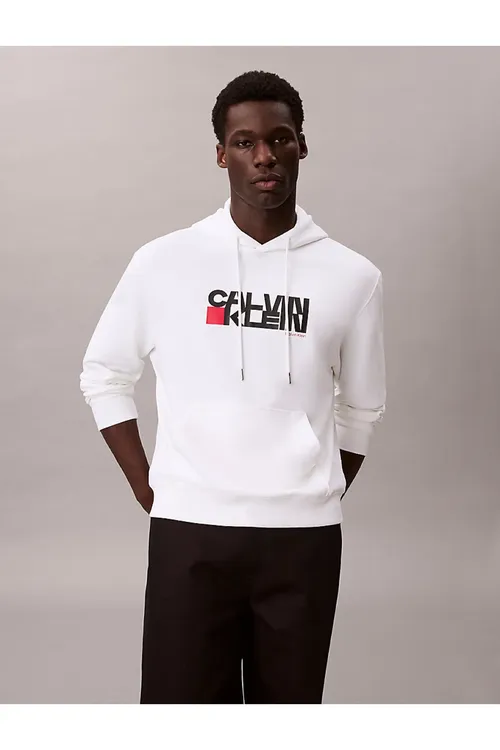 Jeans kapüşon ýakaly ak erkek sweatshirt LV04RD258GYAF LS EU 350TERRY CK RED - 33376819