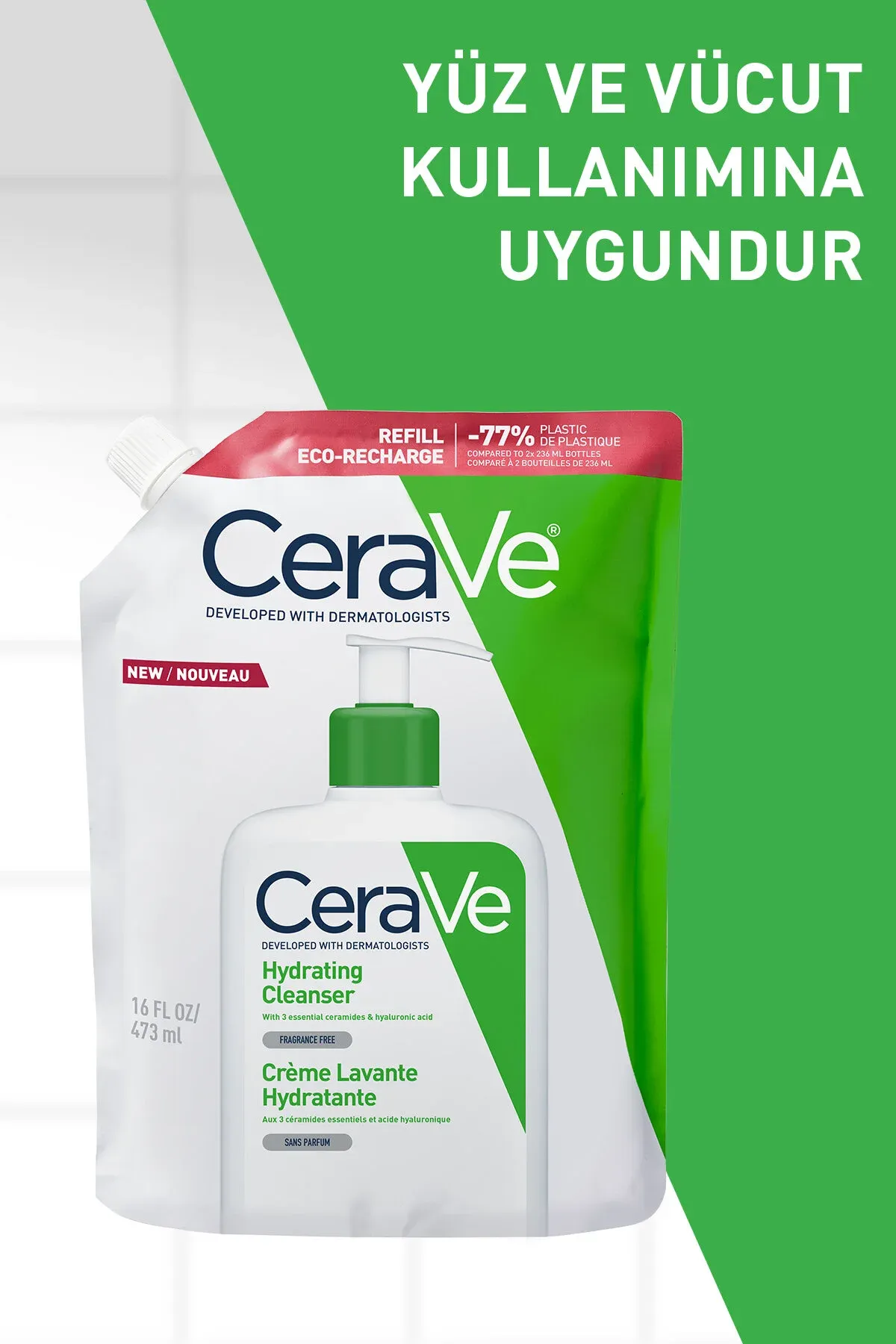 Adaty we gury deriler üçin ýörite ýüz we beden nemlendiriji arassalaýjy Refill - 33714316 — surat 6/7