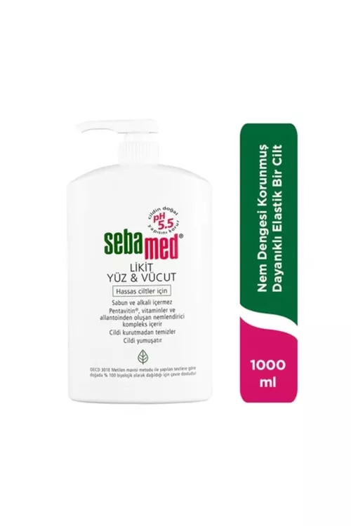 Ýüz we beden üçin arassalaýjy gel 1000 ml - 18216629