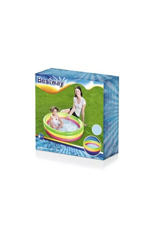 Ýumşak çişirilýän düýpli çagalar howzy 102x25 sm - 24032631