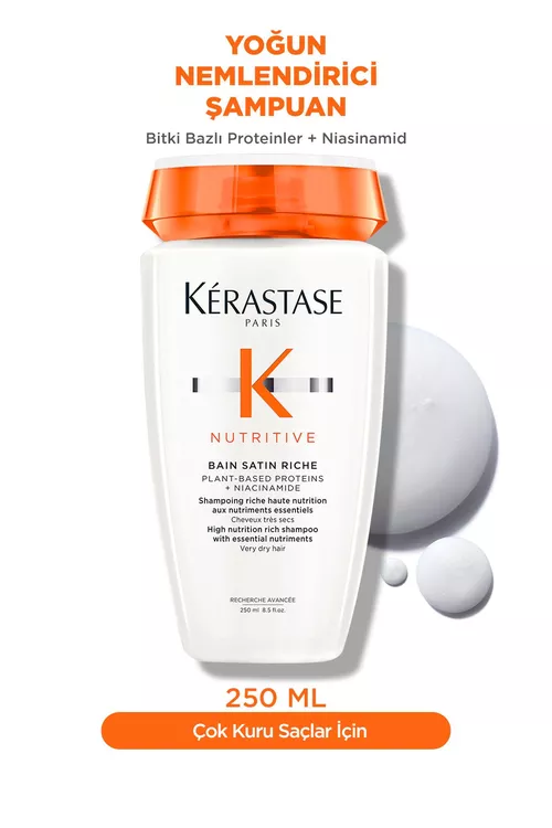 Nutritive Bain Satin Riche nemlendiriji şampuny, 250 ml - 18525599