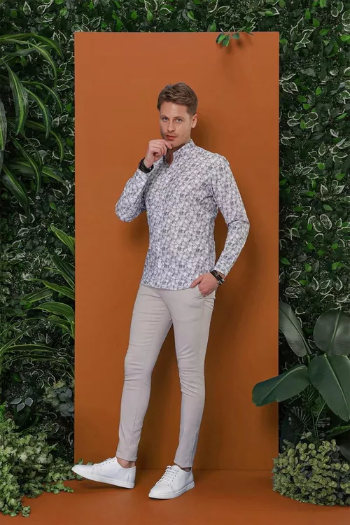P 1112 Slim Fit gündelik balagy, açyk çal - 17887704