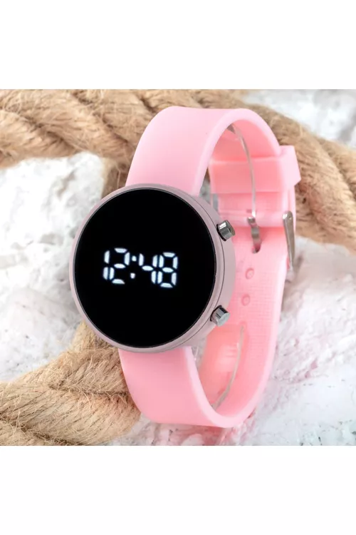 Led Watch zenan gol sagady, gülgüne silikon - 4460342