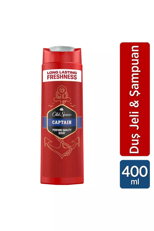 Captain 3-i 1-de duş geli we şampun 400 ml - 18528462