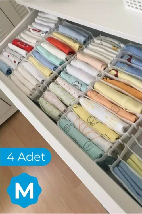 Çekmeler üçin organaýzer 11 öýjükli Medium 16x40x12 sm (4 sany) - 23855025