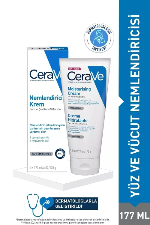 Gury deri üçin seramidli ýüz we beden kremi 177 ml - 9197007