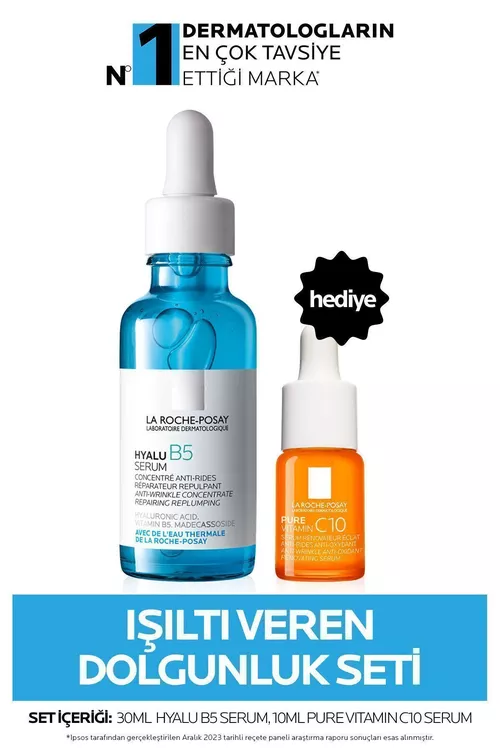 La Roche-Posay Toplum: Hyalu B5 syworotkasy 30 ml we C witaminli syworotka 10 ml - 15536545