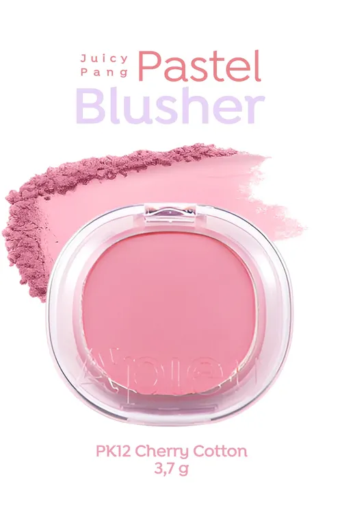Derä ýumşak we tebigy reňk berýän pastel äheňli ýaňak boýagy APIEU Juicy-Pang Pastel Blusher (PK12) - 34171339