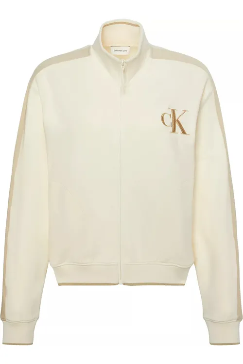 Zenan krem reňkli sport switeri LS STRETCH TERRY FZ TRACK JACKET - 36029407