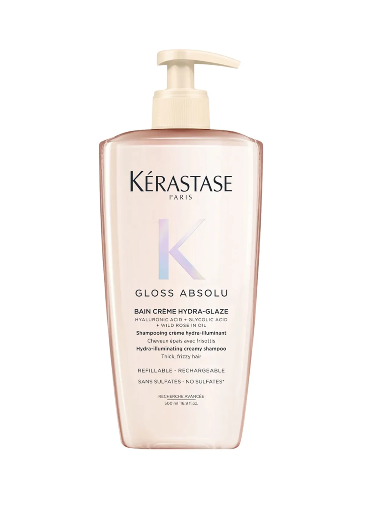Gloss Absolu galyň telli we çykaryşmaga ýykyn saçlar üçin çyglandyryjy ýalpyldy beriji kremli şampun 500 ml - 35457341 — surat 1/1