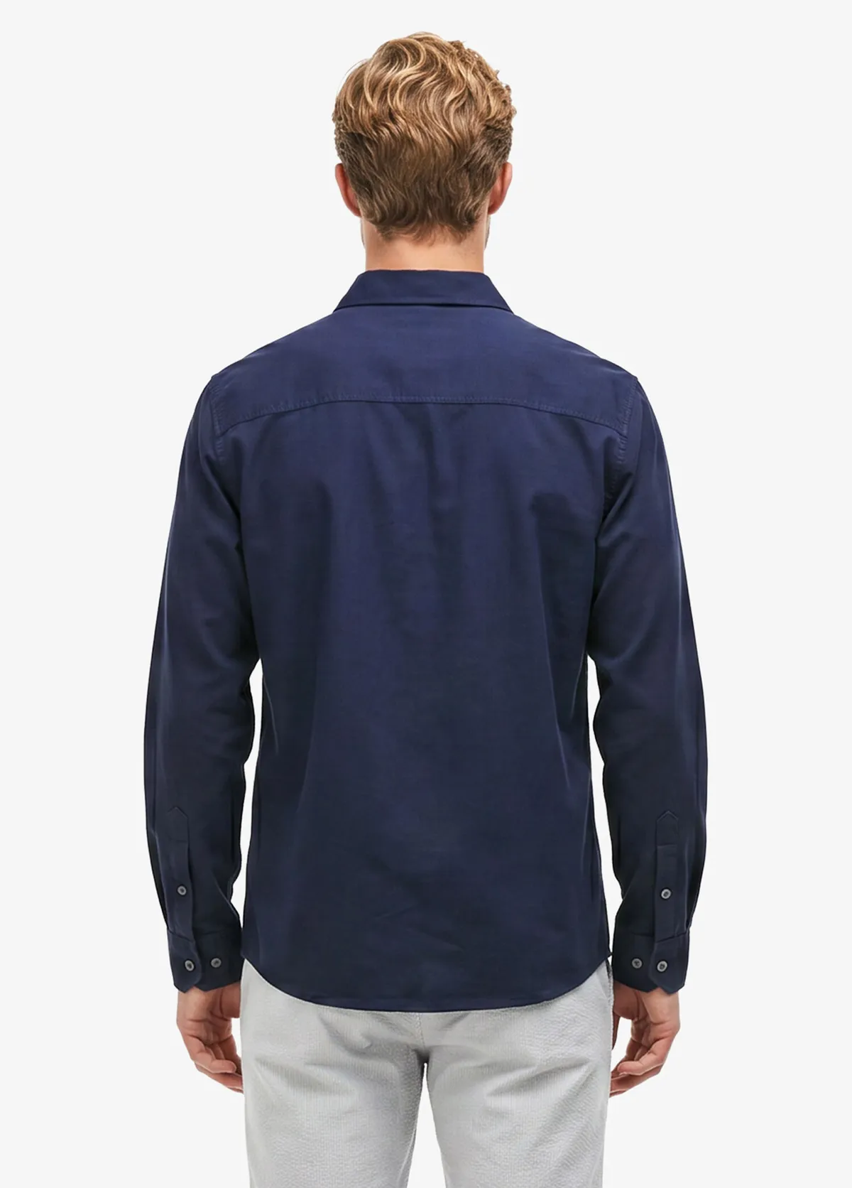 Regular fit pagtadan goýy gök erkek köýnegi - 36508217 — surat 2/3