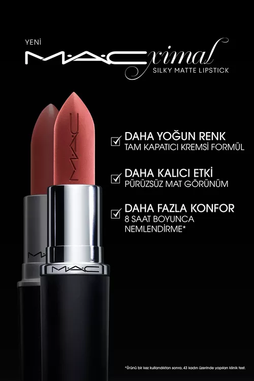 Dodak üçin matowy pomada MACXIMAL Silky Matte Lipstick — Sugar Dada - 22301101 — surat 3/6