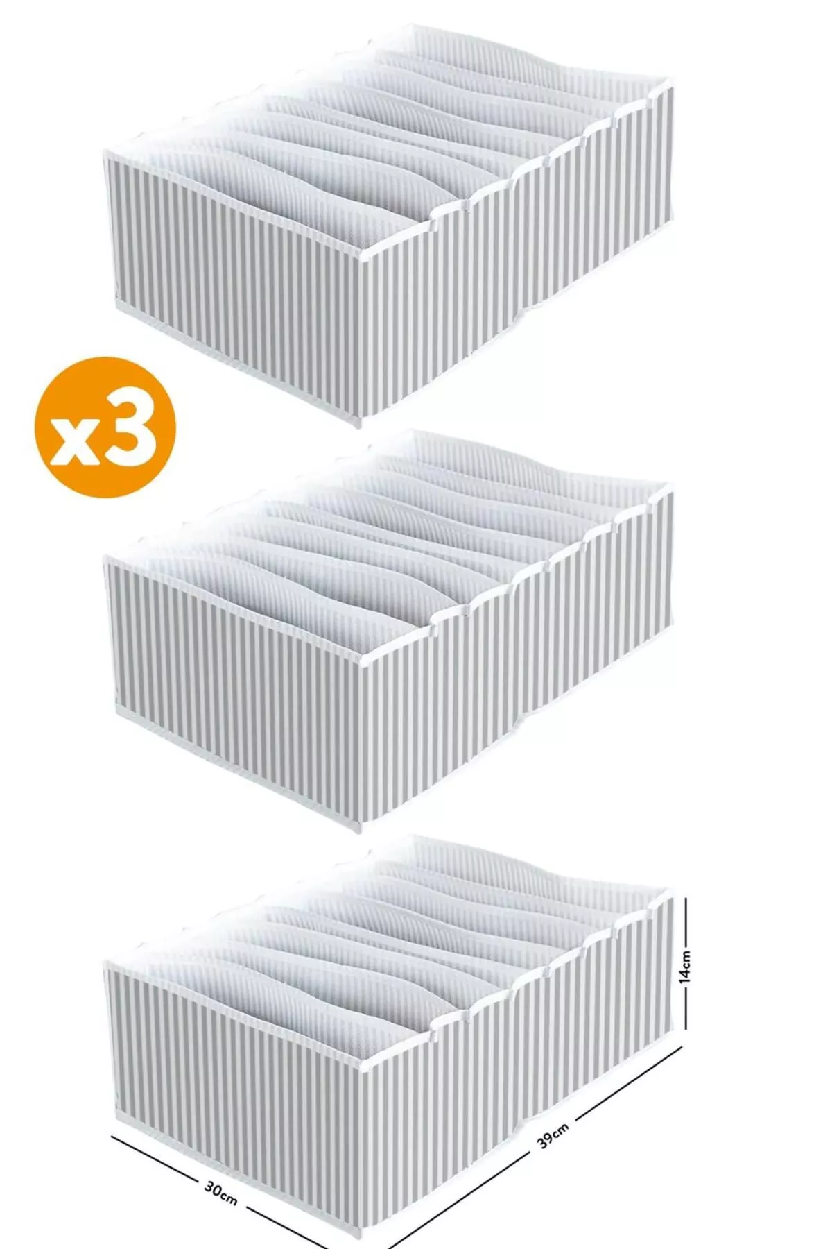 3 sany - Sutuklar üçin 8 öýjükli eplenýän organaýzer, XLarge 30x39x14 sm - 23855067 — surat 1/1
