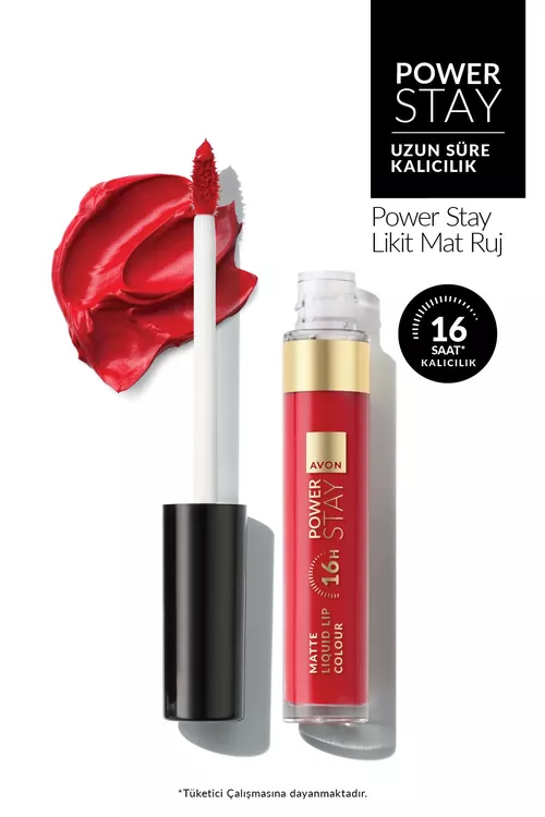 Dodak üçin suwuk mat pomada Power Stay The Red One - 20842916