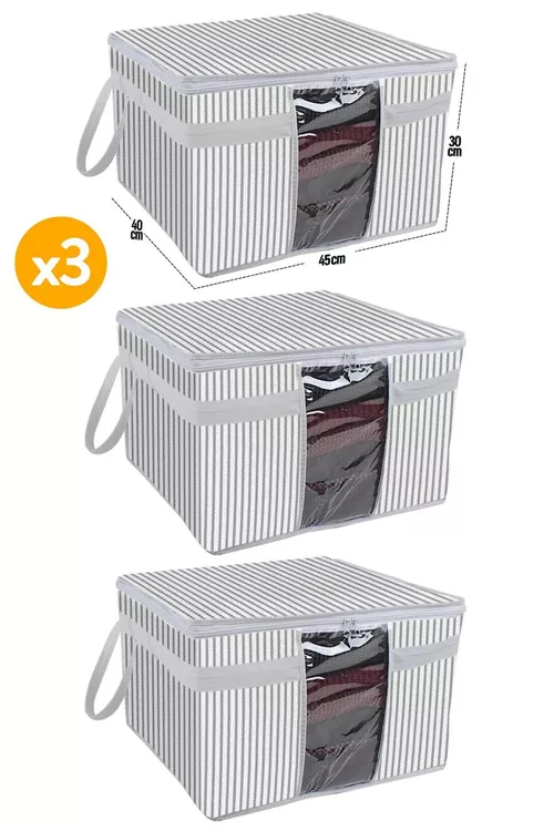 3 sany - Switerler üçin penjireli kofr, nagyşly çal 45x40x30 sm - 23073153