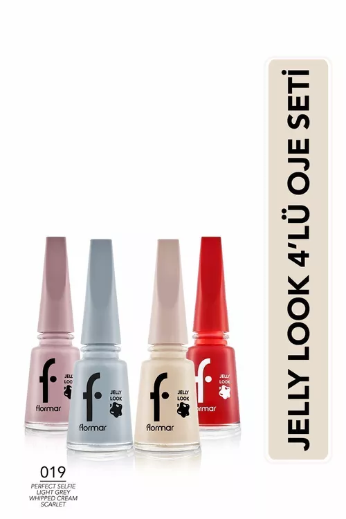 Gelli effekti bolan Jelly Look dyrnak boýaglarynyň toplumy 4 sany - 21908041