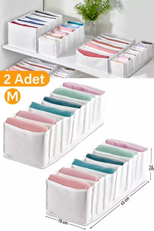 Çekmeler üçin 11 bölümli organaýzer 16x40x12 sm 2 sany. - 23855148 — surat 2/3