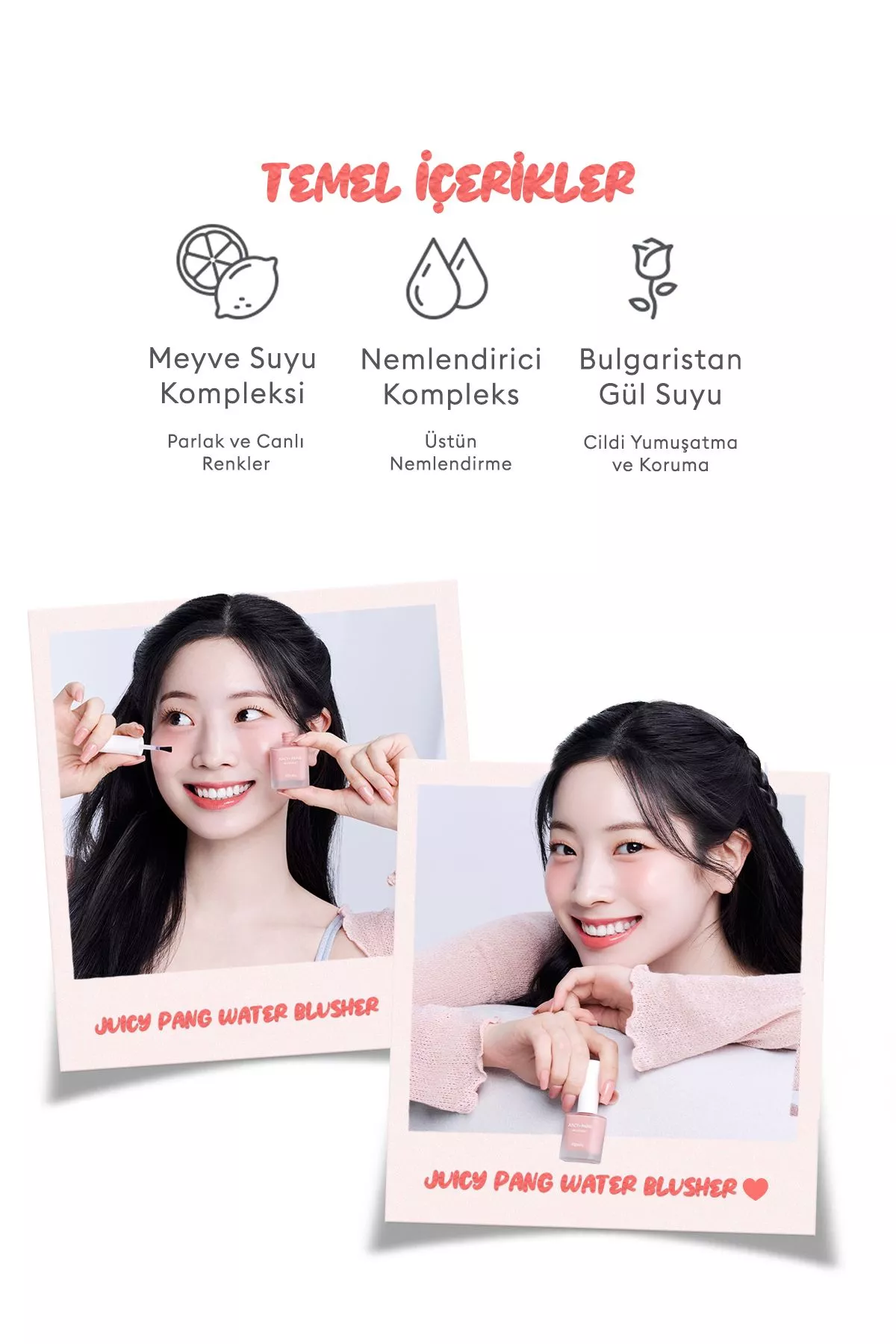 Suwuk pudra (rumýana) APIEU Juicy-Pang Water Blusher PK04 - 21782425 — surat 2/6