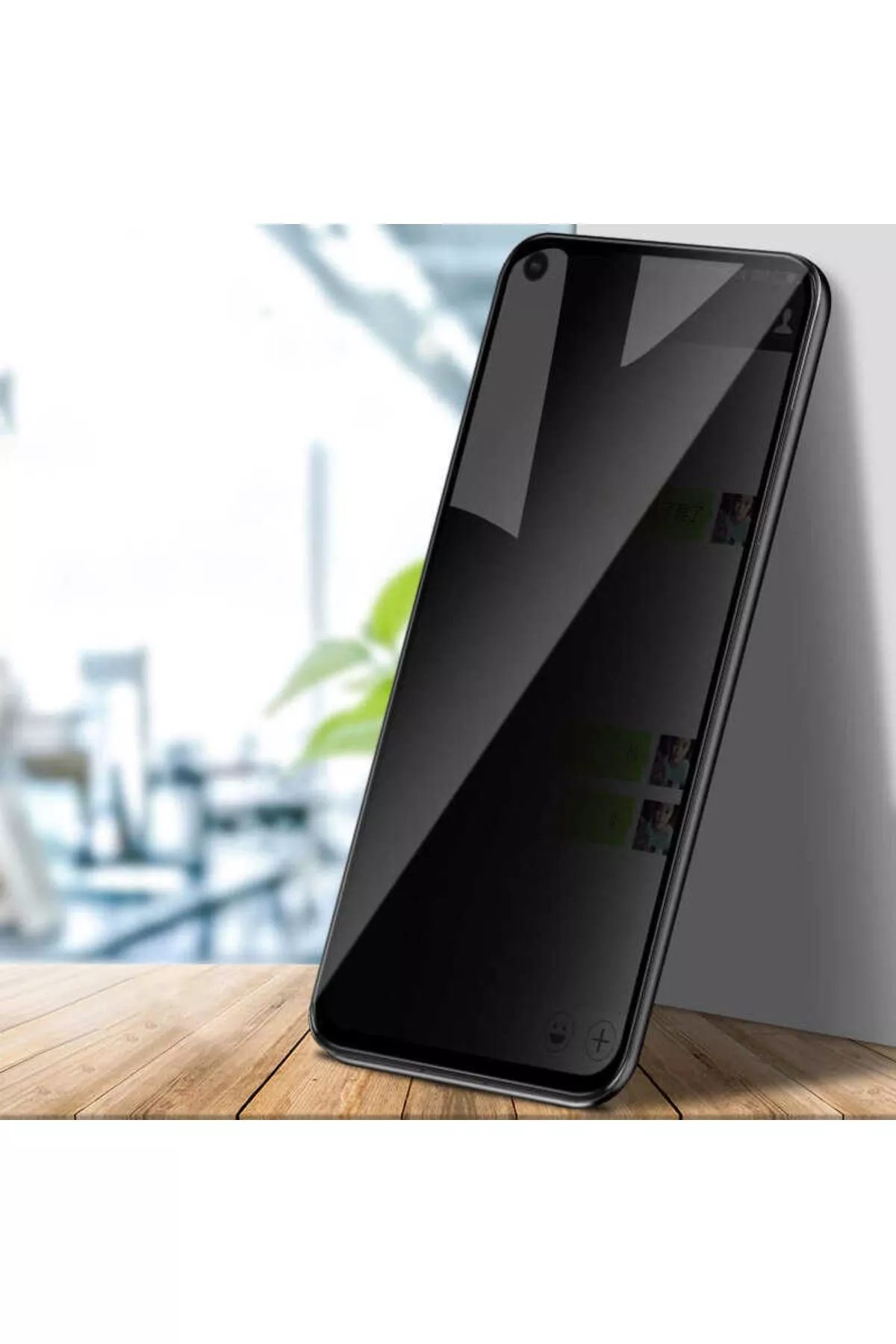 Oppo A76 üçin gara Davin 5D anti-şpion gorag aýnasy - 23533716 — surat 2/6