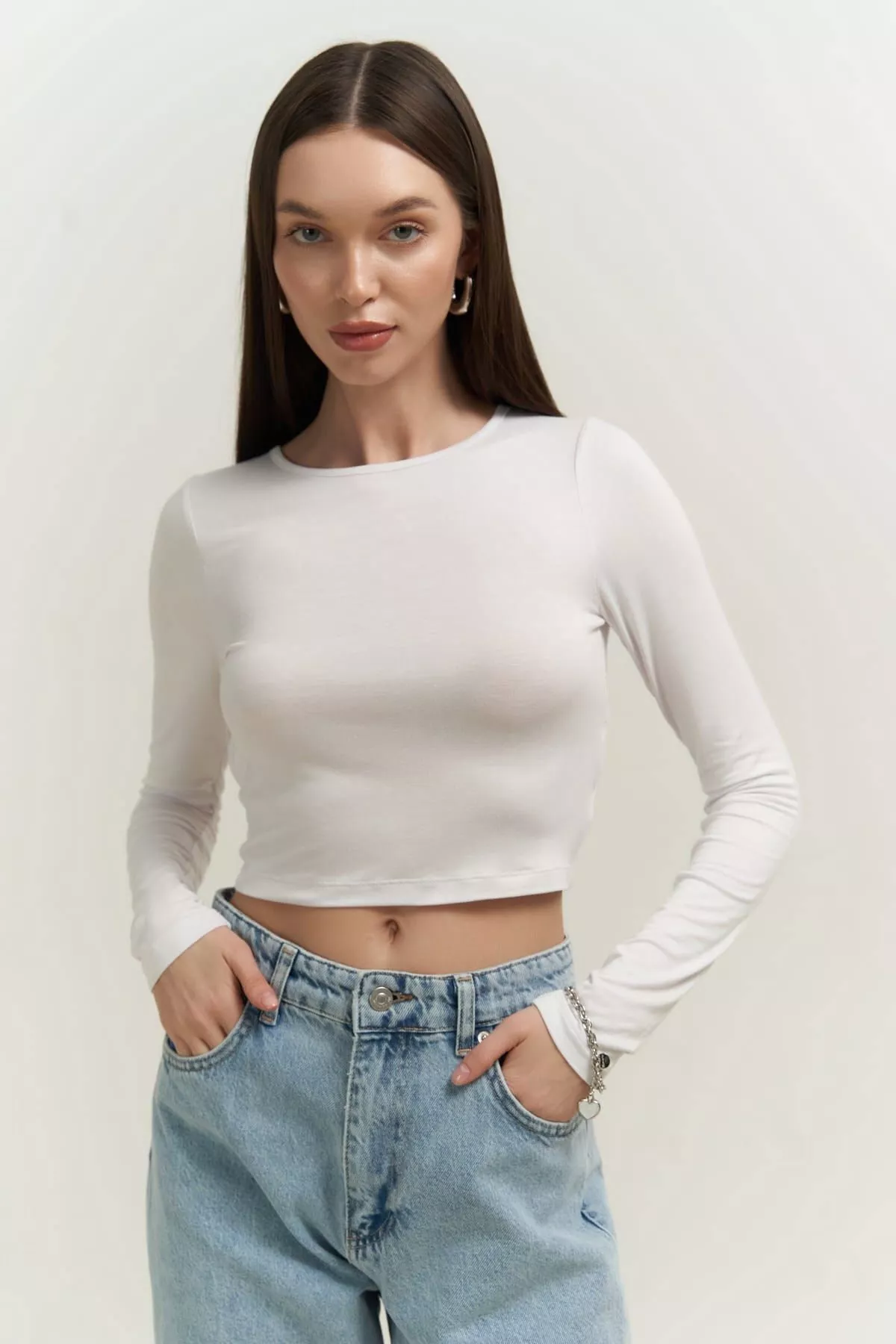Mita arkasy açyk ak bluzka - 23876353 — surat 2/7